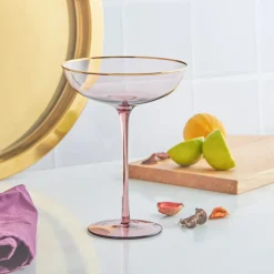 Karaca Weingläser & Kelchglas-Azalea Martini Glas Lila 220 ml Lıla01