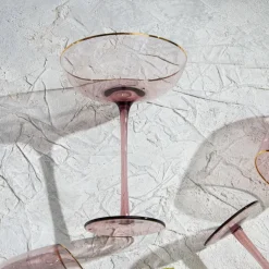 Karaca Weingläser & Kelchglas-Azalea Martini Glas Lila 220 ml Lıla01