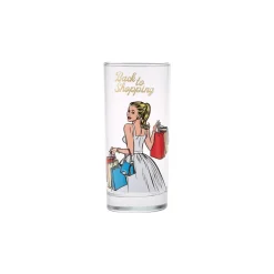 Karaca Wasserglas-Back To Shopping Gläser- Set für Soft- Getränke Multıfarben