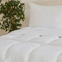 Karaca Kopfkissen & Bettdecken-Basic Microfiber Decke Weiß 155x220 Cremeweıß