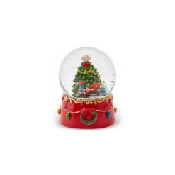 Karaca Deko-Objekte-Baum mit Zug Schneekugel Multıfarben