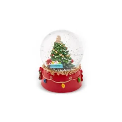 Karaca Deko-Objekte-Baum mit Zug Schneekugel Multıfarben