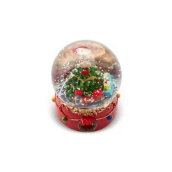 Karaca Deko-Objekte-Baum mit Zug Schneekugel Multıfarben