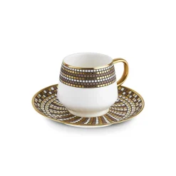 Karaca Mokka & Espressotassen Set-Belgin, 6 Person Kaffee Tasse Set, 90 ML Multıfarben