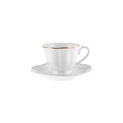 Karaca Mokka & Espressotassen Set-Bell Kaffeetassen-Set, 6 Personen, 90 ml Weıß01