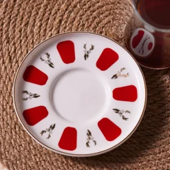 Karaca Teegläser Sets-Bergamotte Porzellan Teeteller 12 Cm Weıß01