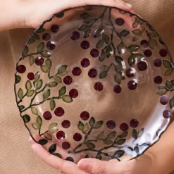 Karaca Kuchenplatte-Berry 7-teiliges Dessertset Kahverengi