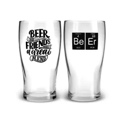 Karaca Gläser-Sets-Bierglas Set, 454 ml Farblös