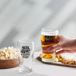 Karaca Gläser-Sets-Bierglas Set, 454 ml Farblös