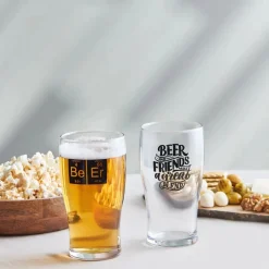 Karaca Gläser-Sets-Bierglas Set, 454 ml Farblös