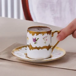Karaca Mokka & Espressotassen Set-Bihter, 6 Person Kaffeetasse 90ML Multıfarben