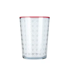 Karaca Wasserglas-Blanco Wasserglas Rot Rot02