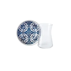 Karaca Teegläser Sets-Blau 12-teiliges Teeset 170 ml Blau01