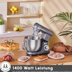 Karaca Küchenchef-Blendburst Küchenchef, 1400 W Grau