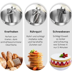 Karaca Küchenchef-Blendburst Stand Mixer, 5.7L, 1400W, Iconic Beige Iconıc Beıge