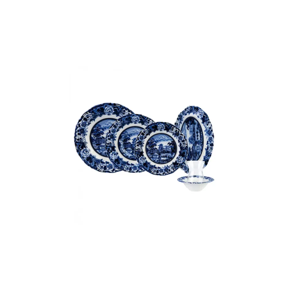 Karaca Frühstücksset Für 6 Personen-Blue Odyssey für 6 Personen Frühstücksset und Servierschalen, 26 Teilig Blau01