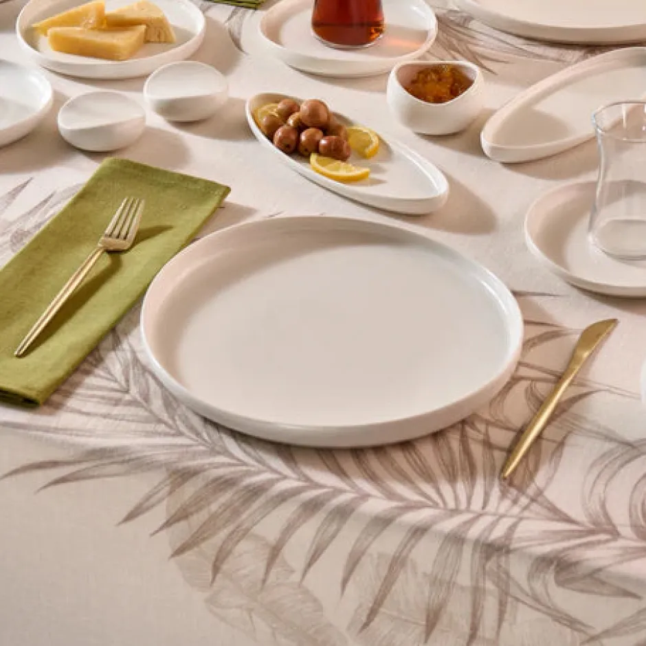Karaca Frühstücksset Für 6 Personen-Bone China Olla 28-teiliges Servierset für 6 Personen, Weiß