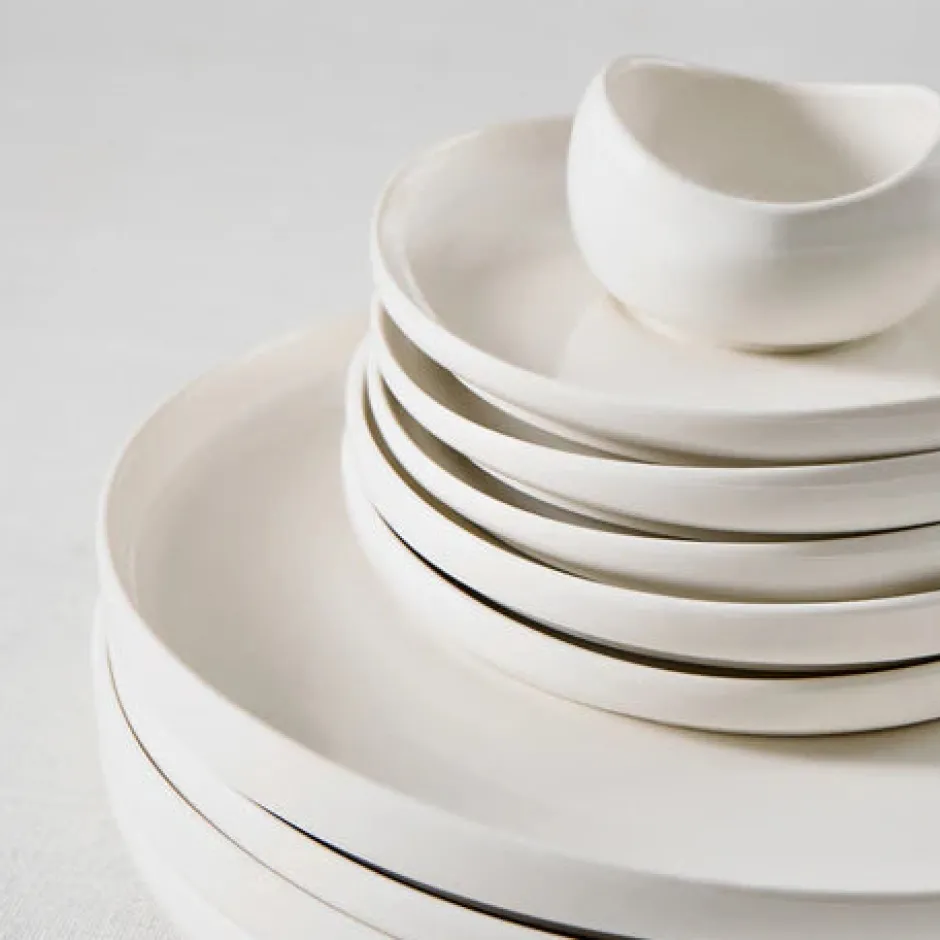 Karaca Frühstücksset Für 6 Personen-Bone China Olla 28-teiliges Servierset für 6 Personen, Weiß