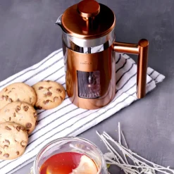 Karaca French Press-Borosilikat Glas French Press 350 ml Kupfer
