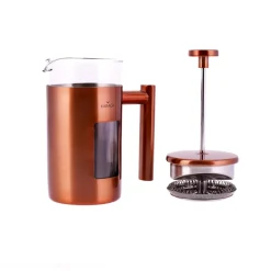 Karaca French Press-Borosilikat Glas French Press 350 ml Kupfer