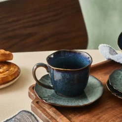 Karaca Teetassen Sets-Bryggen Reaktiv 250 Ml Teetasse Für 6 Personen Multıfarben