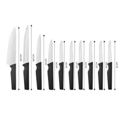 Karaca Messersets-Bundle 10-teiliges Messerset Schwarz01
