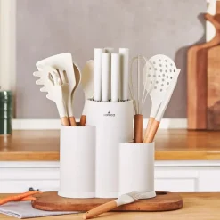 Karaca Messersets-Burby Creme 14-teiliges Messer-Set Creme01