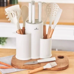 Karaca Messersets-Burby Creme 14-teiliges Messer-Set Creme01