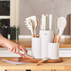 Karaca Messersets-Burby Creme 14-teiliges Messer-Set Creme01