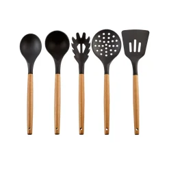 Karaca Backhelfer|Messersets-Burby Wood Service und Messerset, 14-Teilig Schwarz01