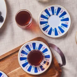 Karaca Teegläser Sets-Bursa Türkisches Teeglas-Set, 12-teilig, Marineblau Marıne02
