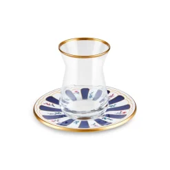 Karaca Teegläser Sets-Bursa Türkisches Teeglas-Set, 12-teilig, Marineblau Marıne02