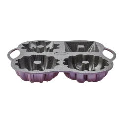 Karaca Kuchenform-Cake pro aluminium guss dekorative kuchen form, 4 stück, 28cmx35cm, rosa Rosa01