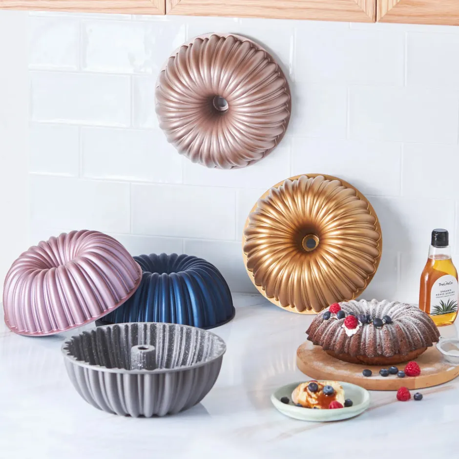 Karaca Kuchenform-Cake Pro Geschnittene Gusskuchenform Anthrazit Anthracıt01