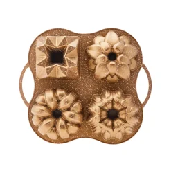 Karaca Kuchenform-Cake Pro 4-teilige guss-Kuchenform Gold