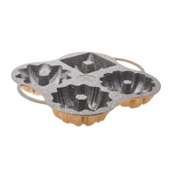 Karaca Kuchenform-Cake Pro 4-teilige guss-Kuchenform Gold