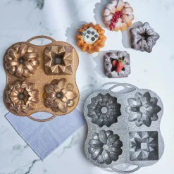 Karaca Kuchenform-Cake Pro 4-teilige guss-Kuchenform Gold