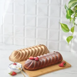 Karaca Kuchenform-Cake Pro Vera Gusskuchenform, , 35 cm Gold