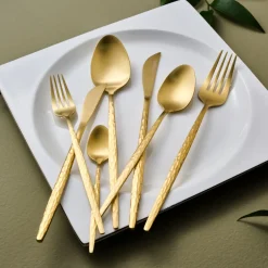 Karaca Bestecksets Für 12 Personen-Callisto Besteckset für 12 Personen, 84-teilig, Gold