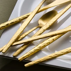 Karaca Bestecksets Für 12 Personen-Callisto Besteckset für 12 Personen, 84-teilig, Gold