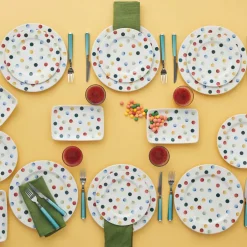 Karaca Frühstücksset Für 6 Personen-Canvas 18-teiliges Frühstücksset und Servierschalen für 6 Personen Multıfarben