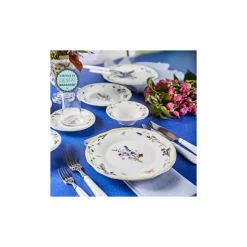 Karaca Frühstücksset Für 6 Personen-Cassia 4 Personen Frühstücksset und Servierschalen, 18 Teilig Multıfarben