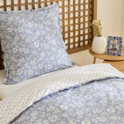 Karaca Bettwäsche-Celerina Bettwäsche-Set, Einzelbett, Blau