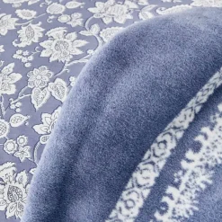 Karaca Bettwäsche-Celerina Bettwäsche-Set aus 100 % türkischer Baumwolle, Doppelbett, Blau