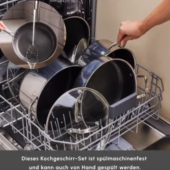 Karaca Stahltopf Sets-Ceramica Steel 3Ply Edelstahl-Kochgeschirr-Set Sılber03