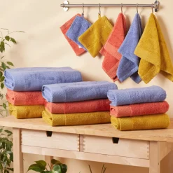 Karaca Handtücher-Chandler Senf Handtuch Set Senf01