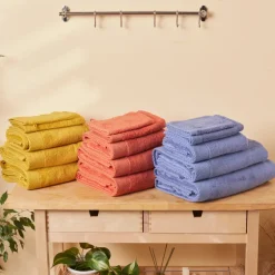 Karaca Handtücher-Chandler Senf Handtuch Set Senf01