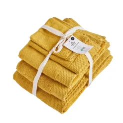 Karaca Handtücher-Chandler Senf Handtuch Set Senf01