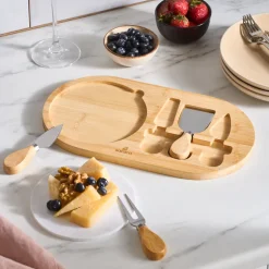 Karaca Schneidebretter-Cheesekit Bambus Schneideset, Farblos