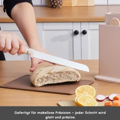 Karaca Messersets-Chef's Harmony Messer & Schneidebrett Set Bej